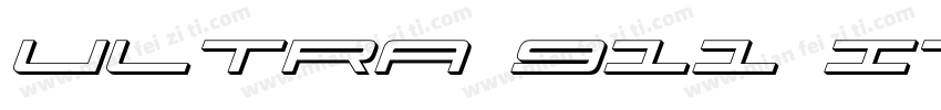 Ultra 911 Italic字体转换